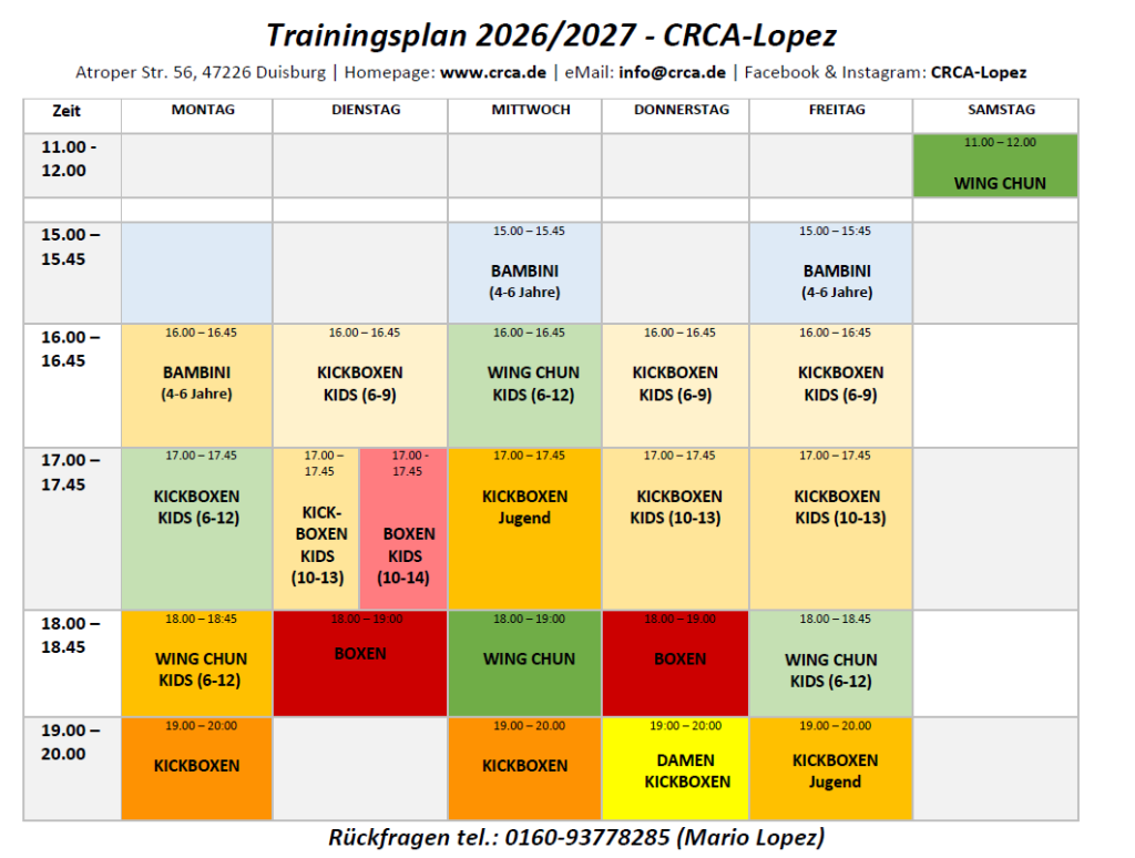 Trainingsplan 2026